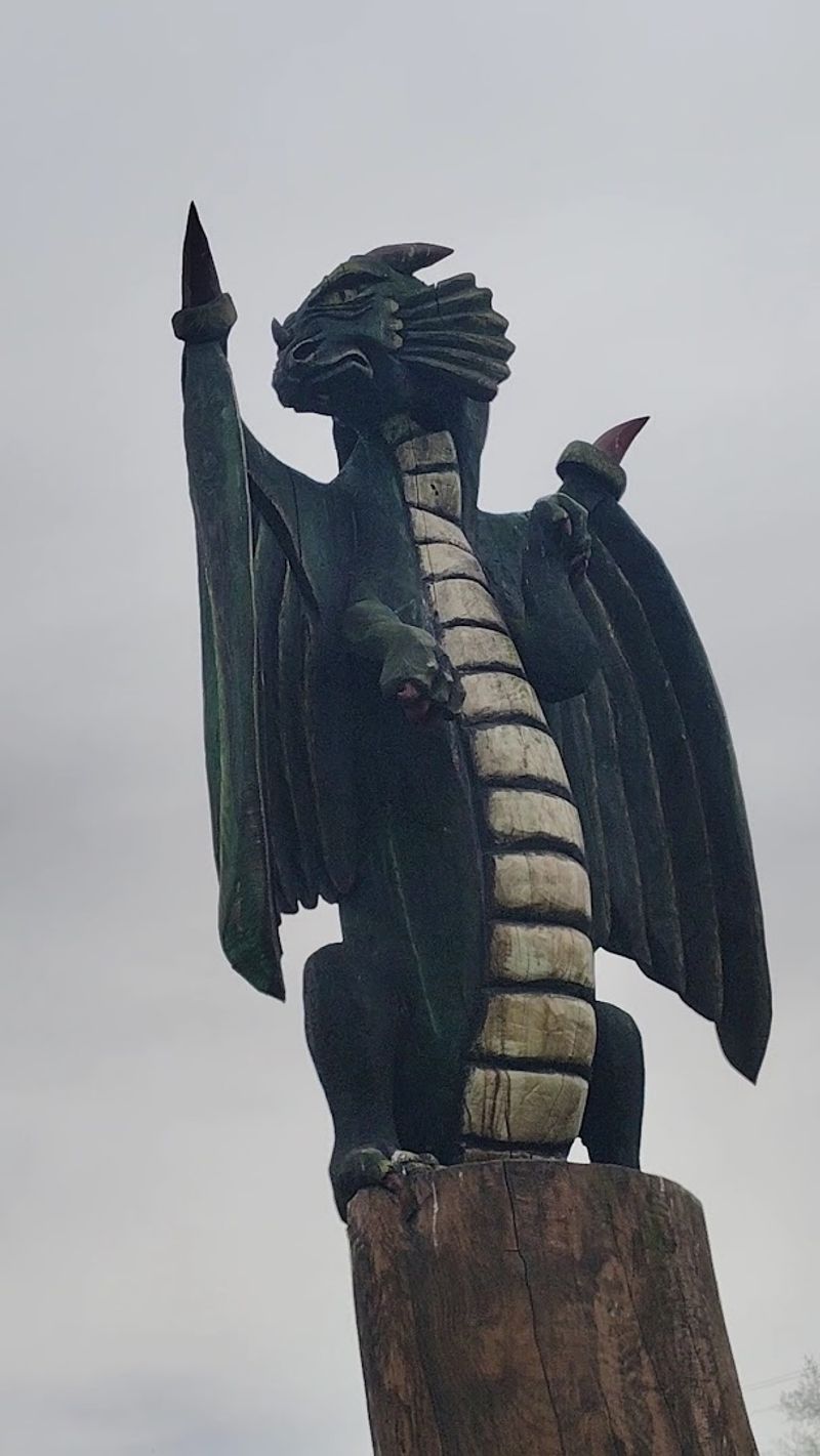 The Dragon vs. Wizard Battle Scene