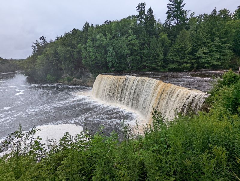 Watch the Sunrise at Tahquamenon Falls