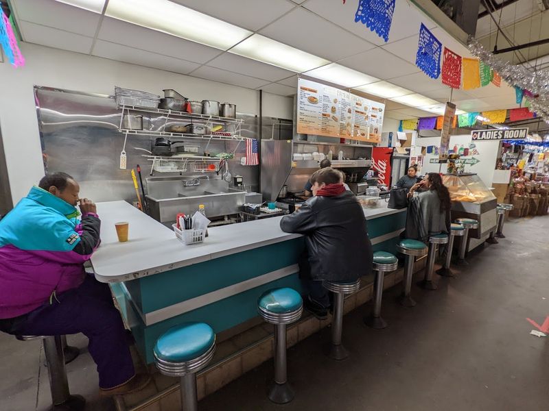 Food counters and market staples