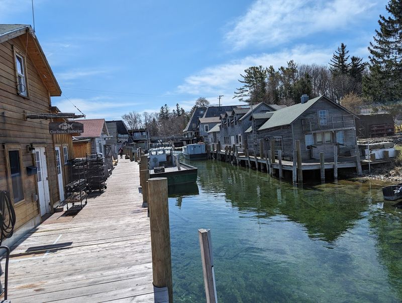 A Village Frozen at the Water's Edge