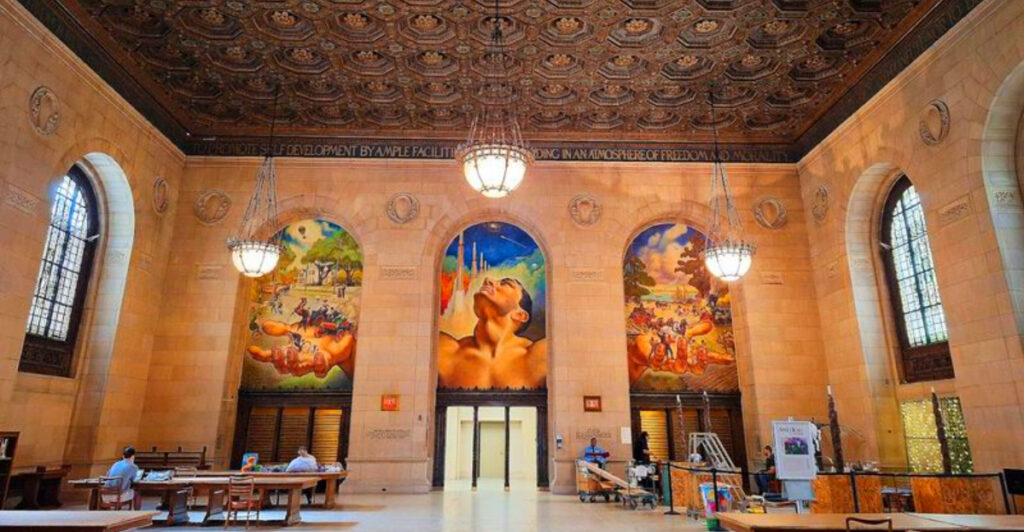 This Detroit Library Looks Like a Marble Palace – and the Ceilings Alone Will Stop You Cold