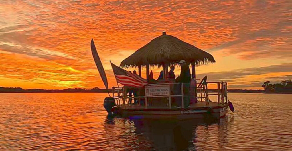 This Floating Tiki Boat in Florida Comes With a Bartender on Board