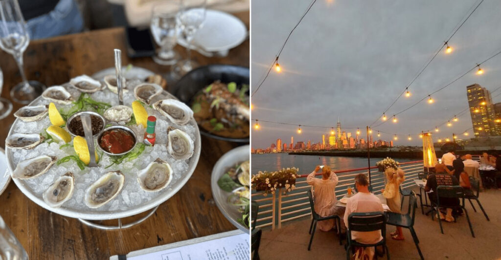 This Jersey City Restaurant Is Famous for Seafood, Romance, and Waterfront Views