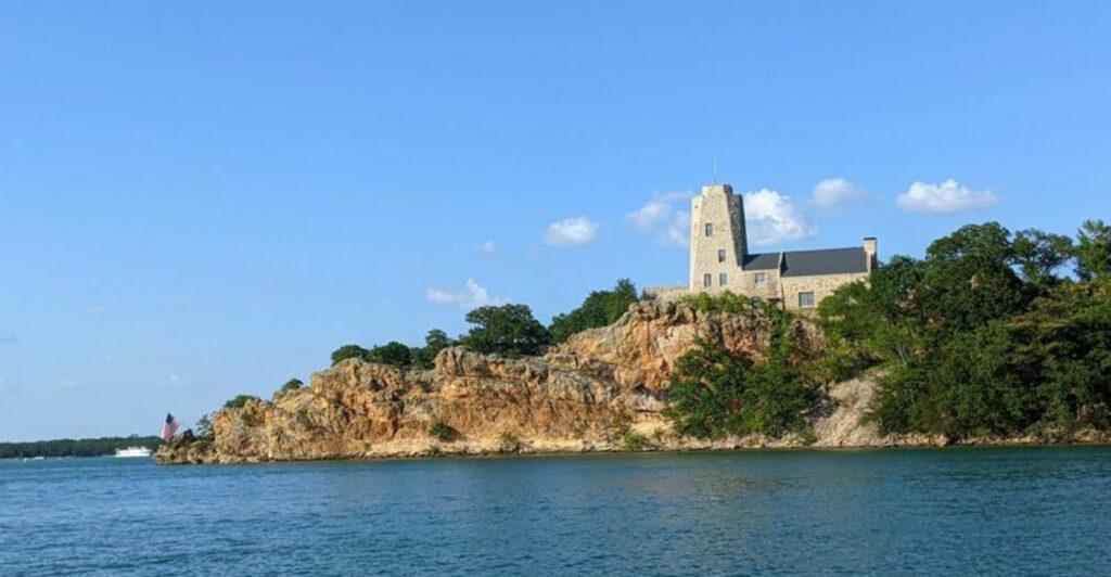 This Magical Oklahoma Castle Sits Right on the Lake