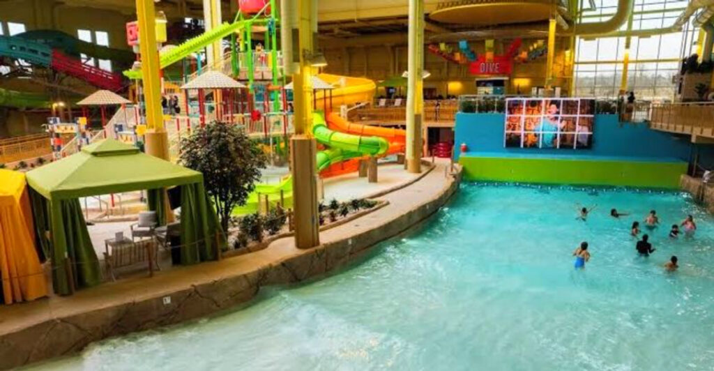 This Massive Oklahoma Indoor Waterpark Has 15 Wild Slides and a Wave Pool Under One Roof