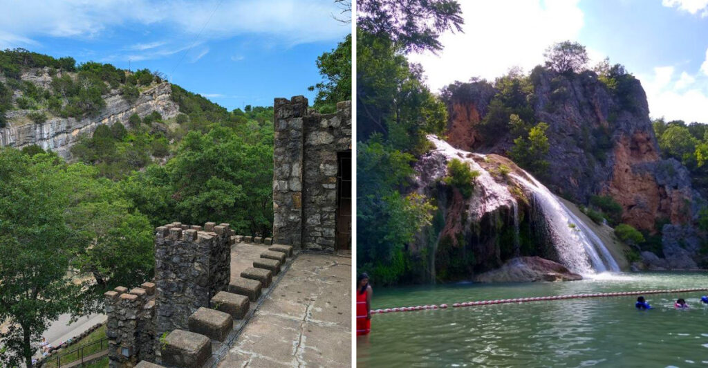 This Oklahoma Castle by a Waterfall Feels Like Pure Magic