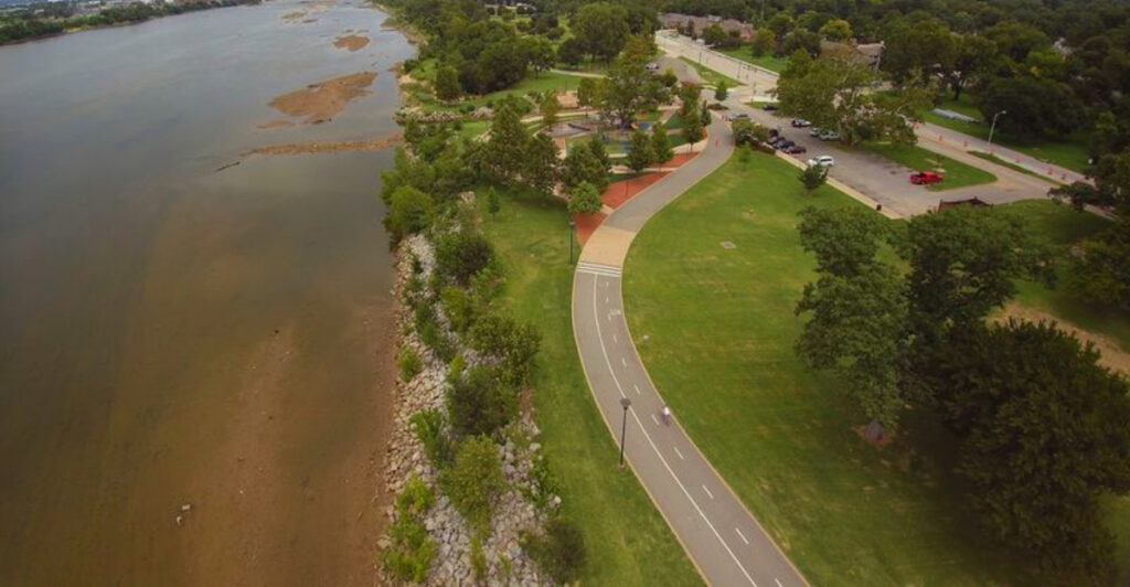 This Oklahoma River Park Is Famous for Its 26-Mile Trail and Gorgeous River Views