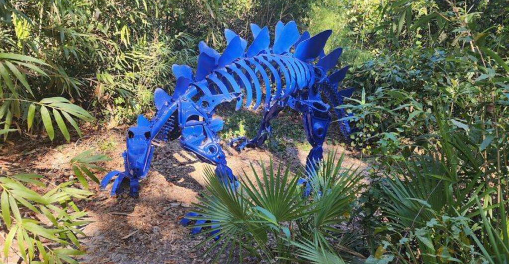 This Tallahassee Museum Lets You Zipline Over Swamps and Explore a Wild World of Giant Metal Dinosaurs