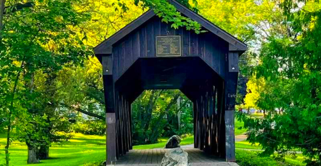 This Tiny Michigan Park Off I-75 Has a Crystal-Clear Creek, Covered Bridge, and Views That Feel Straight Out of a Postcard
