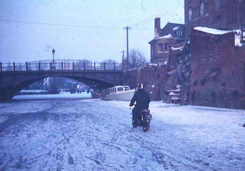 Crossing Frozen Rivers Instead of Using Bridges