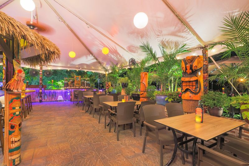 The Tiki Bar and Outdoor Patio Setup