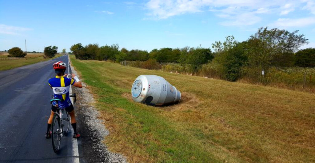 What Looks Like a Space Capsule Is Sitting Off an Oklahoma Road