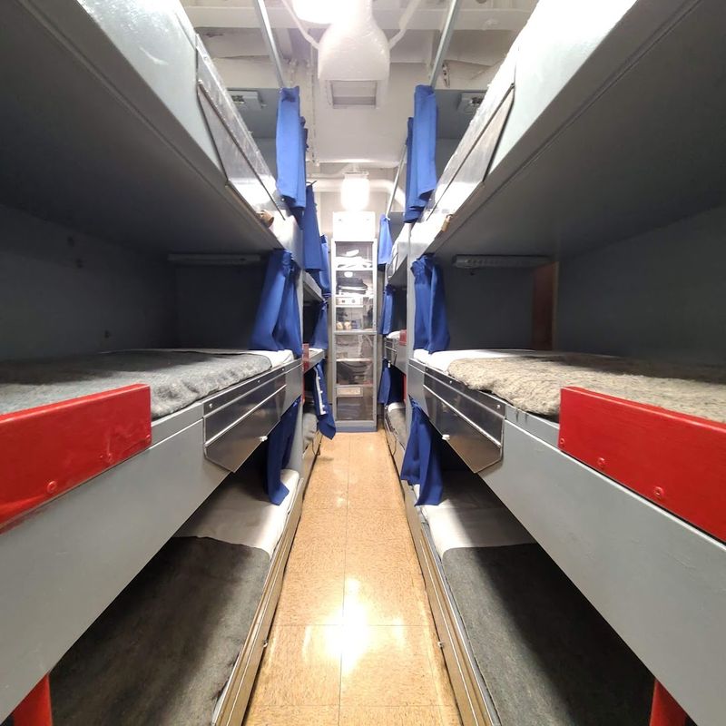 Sailors' Quarters and the Mess Hall Up Close