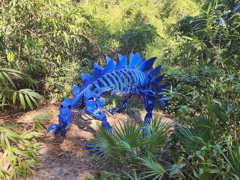 The Giant Metal Dinosaurs: Recycled Art Meets Raw Creativity