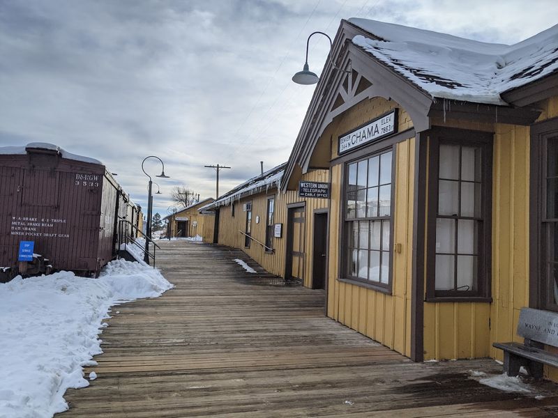 Winter Magic in a Snow-Covered Village
