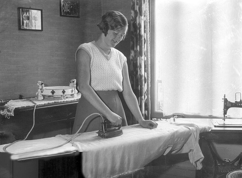 Ironing Clothes for the Week
