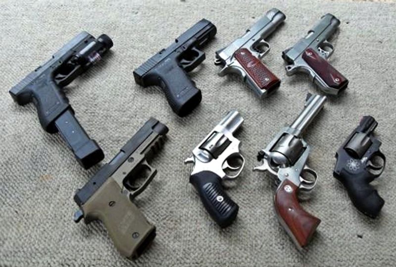 Firearms (handguns, rifles)