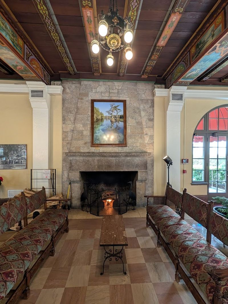 The Grand Lobby and Its Painted Cypress Ceiling