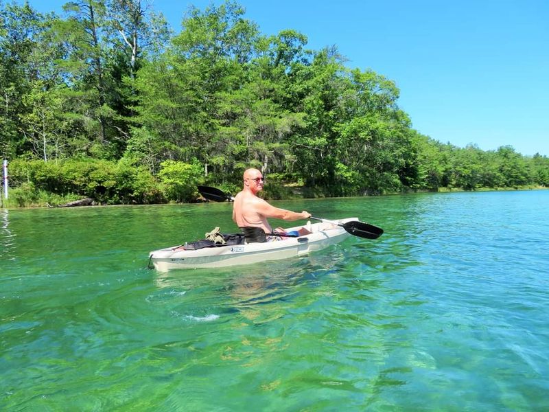 Kayaking and Paddling on Glassy Water