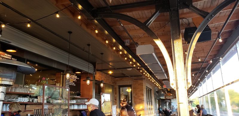 The Outdoor Patio That Was Once a Train Boarding Platform