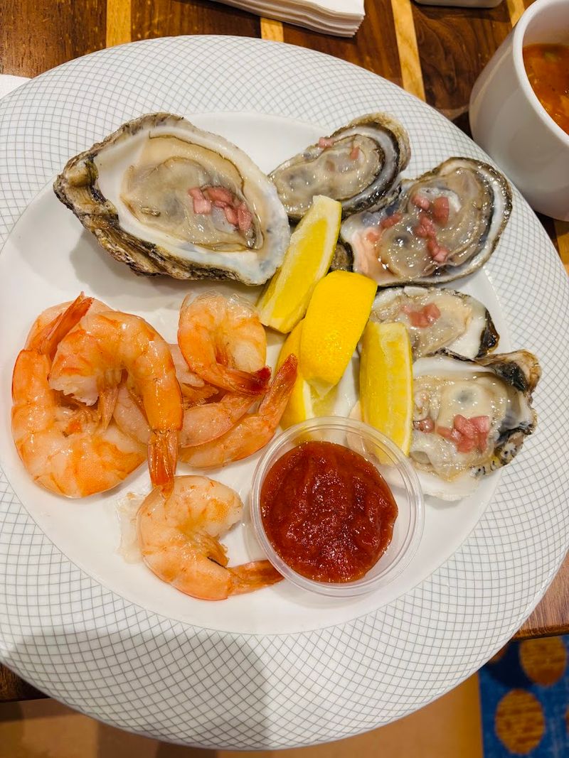 The Raw Bar and Seafood Options