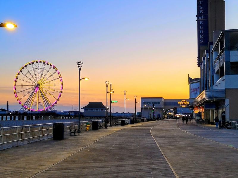 Ventnor Boardwalk in Ventnor City, New Jersey