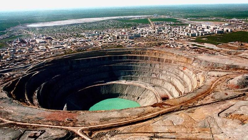 Mirny Diamond Mine, Russia - A Frozen Spiral