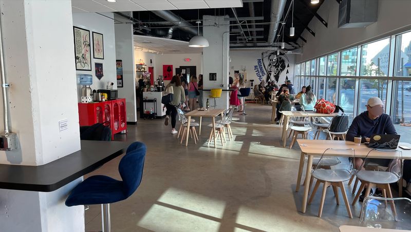 Morning Ritual Coffee Bar (Grand Rapids): Calm, inclusive space with Wi-Fi; vegan treats and lattes; 4.7 rating.