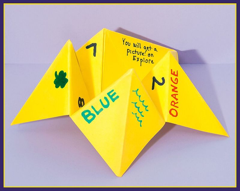 Paper Fortune Tellers (Cootie Catchers)