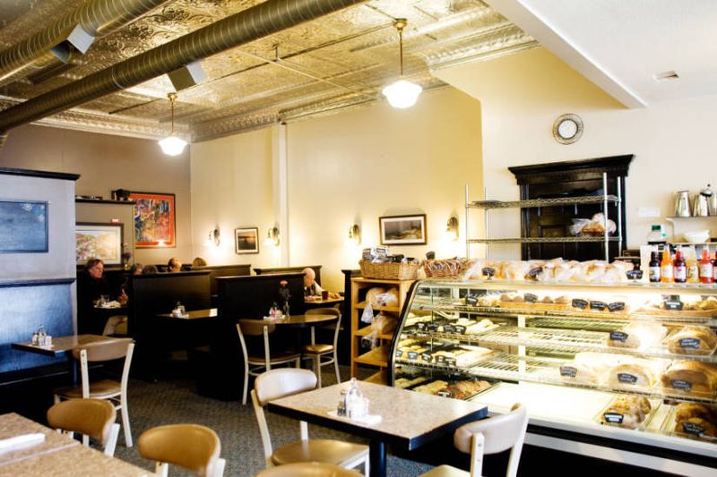 Blue Heron Cafe (Cadillac): Tranquil vibe serving breakfast; homemade options and calm ambiance; 4.6 rating.