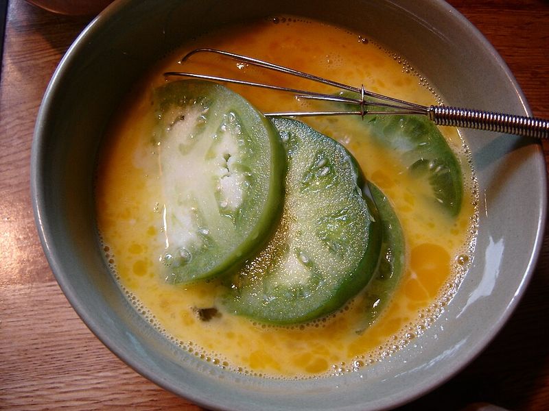 Fried Green Tomatoes & Eggs (Mississippi)