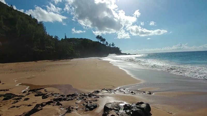 Kauapea Beach (Secret Beach), Kauai, Hawaii, USA