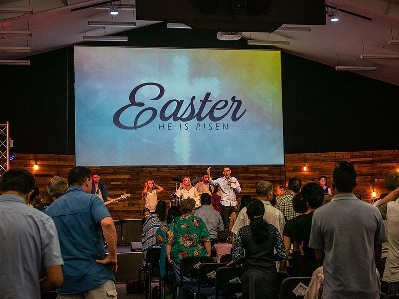 Church on Easter Sunday