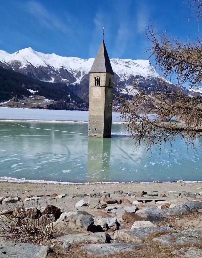 Lake Resia, Italy