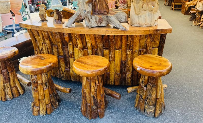 Unique Wood Pieces and Outdoor Furniture