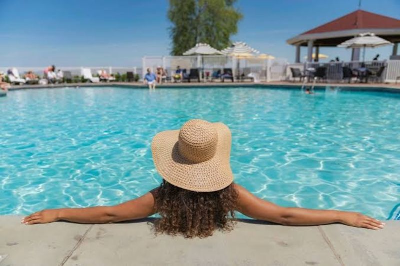 The Pool, Hot Tub, and Lakefront Outdoor Space