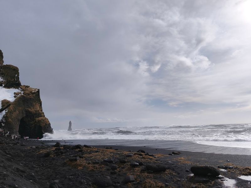 Reynisfjara Beach – Iceland (Jet-Black Water Contrast)