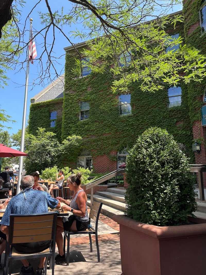 The Outdoor Patio and the Atmosphere Inside