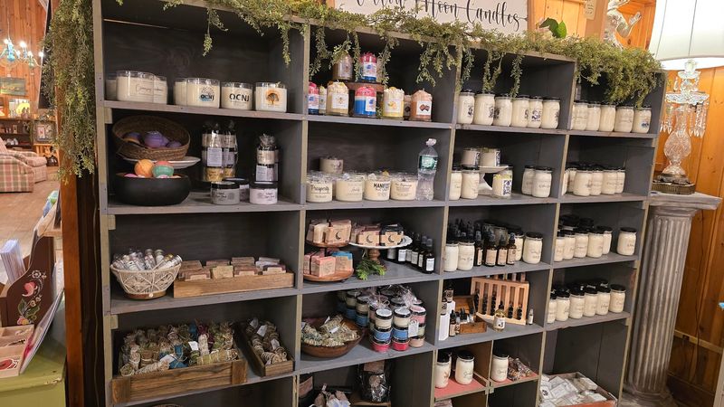 Homemade Bath Products and Local Art on the Shelves