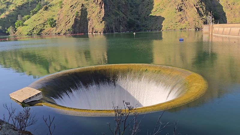 Monticello Dam Glory Hole, USA - Nature Meets Engineering