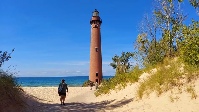 The Beach That Surrounds the Tower on Three Sides