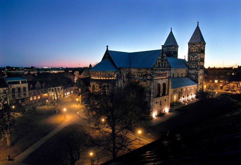 Lund Cathedral And Old Town