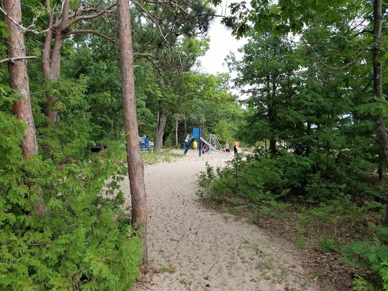 Sports Courts Tucked Into the Park Layout