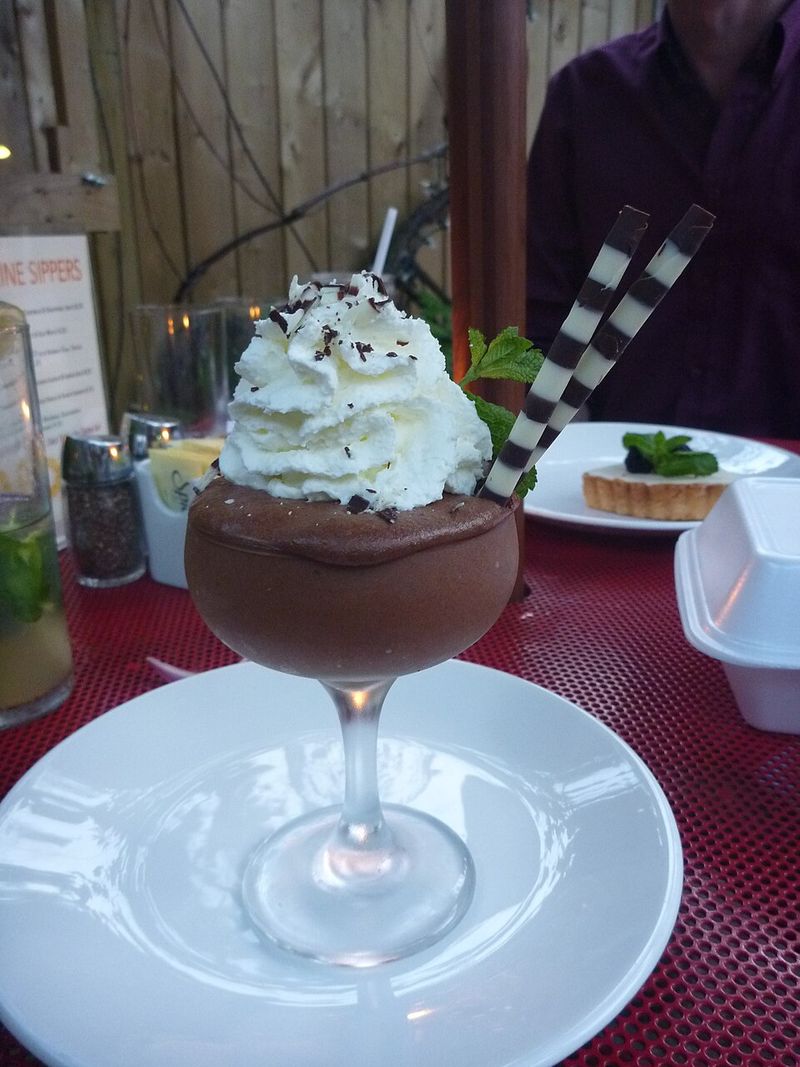 Chocolate Mousse in a Stemmed Glass Felt Like a Real Restaurant Dessert