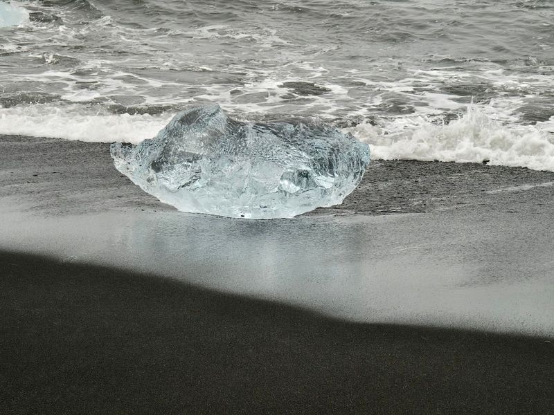 Jokulsarlon Diamond Beach – Iceland (Black Sand & Ice Blue Water)