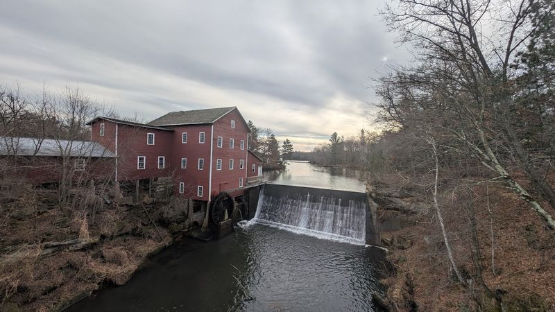 The Waterfall and Scenic Setting Along the Creek