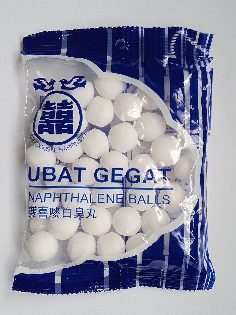 Naphthalene Mothballs in Closets and Drawers