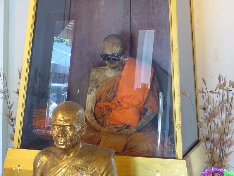 A Mummified Monk Hidden Inside a Buddha Statue