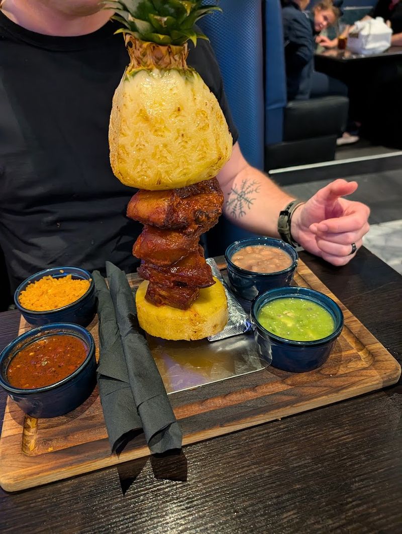 Pork Belly Al Pastor on a Skewer