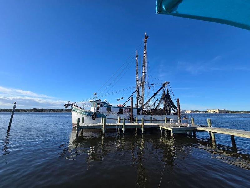 The Shrimp Boat Docked Right Outside